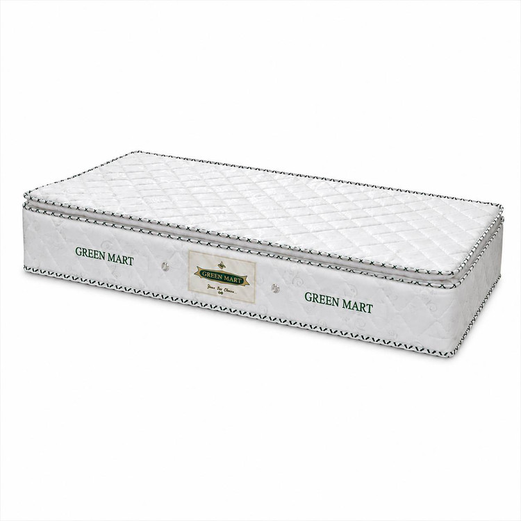 تشک یک نفره گرین مارت سوپر طبی فنری پد دار سه لبه سایز 200*90